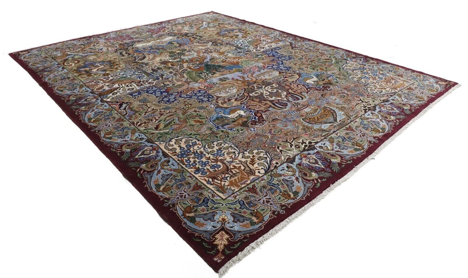 original-perserteppich-kashmar-393x312-cm-neuwertig-handgeknupft-3 Perserteppich Kashmar 393 x 312 cm Wolle handgeknüpft