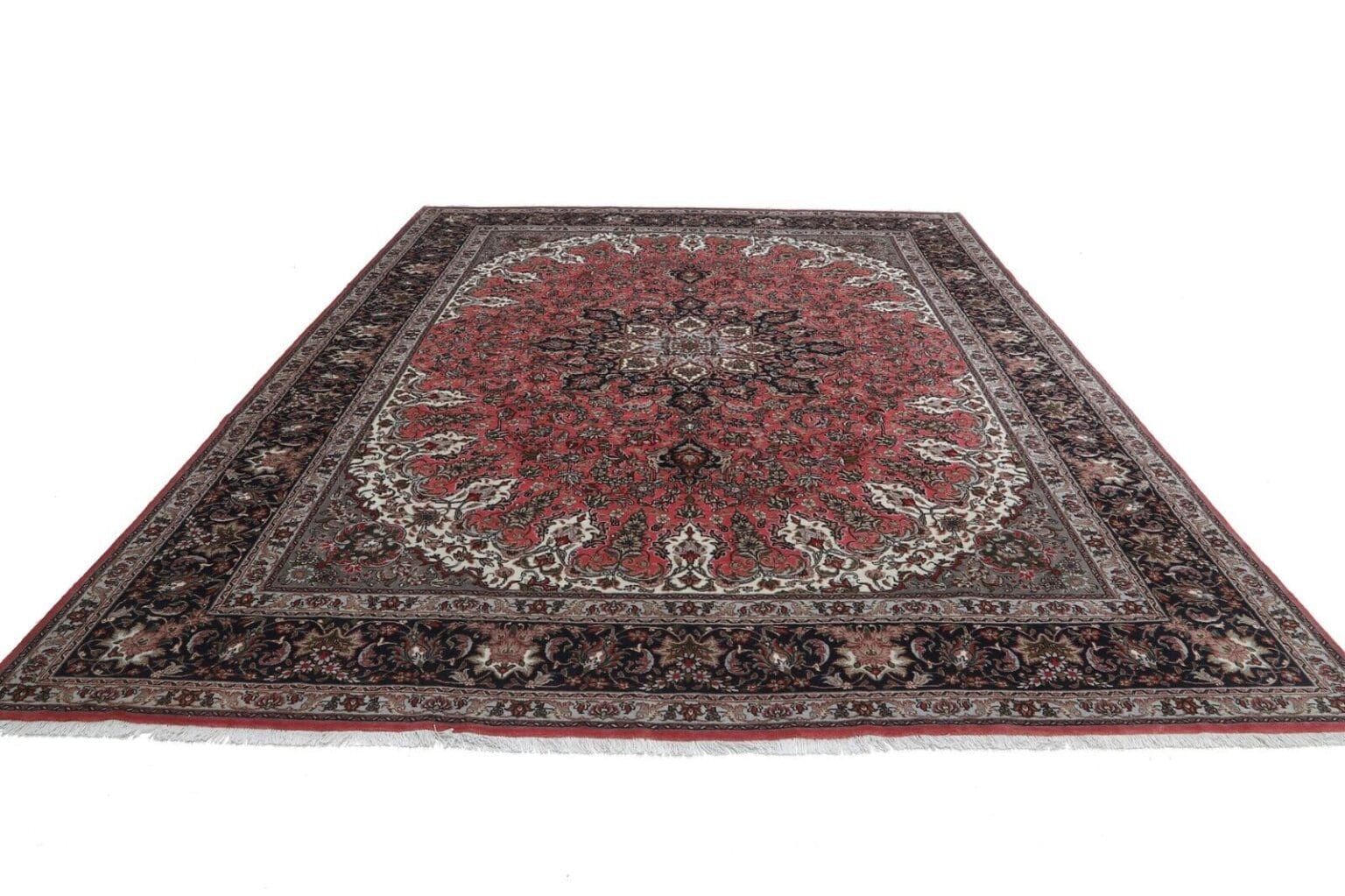 handgeknupfter-perserteppich-tabriz-390x300-cm-40-raj-top-zustand-2 Perserteppich Tabriz 390 x 300 cm Wolle handgeknüpft