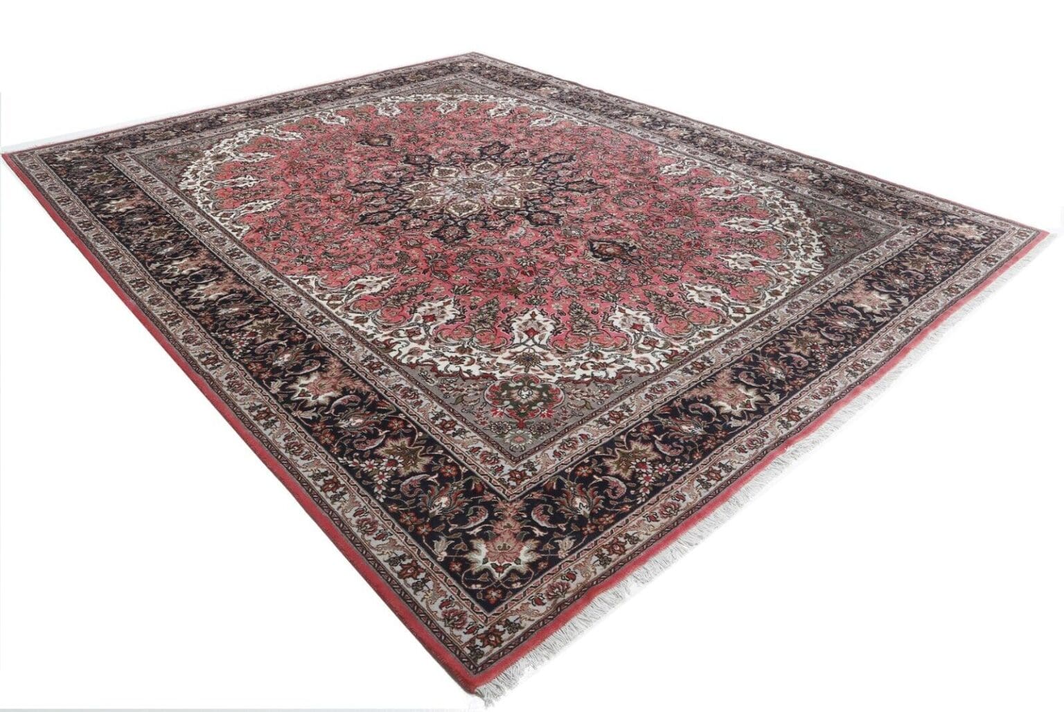 handgeknupfter-perserteppich-tabriz-390x300-cm-40-raj-top-zustand-3 Perserteppich Tabriz 390 x 300 cm Wolle handgeknüpft