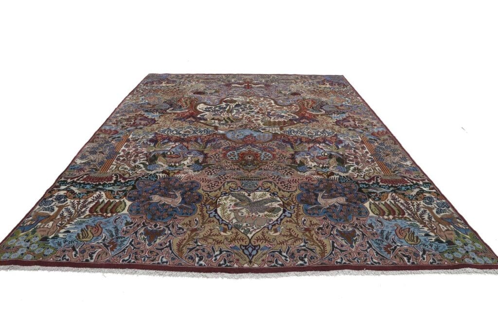 original-perserteppich-kashmar-395x298-cm-handgeknupft-orientalisch-2 Perserteppich Kashmar 395 x 298 cm Wolle handgeknüpft