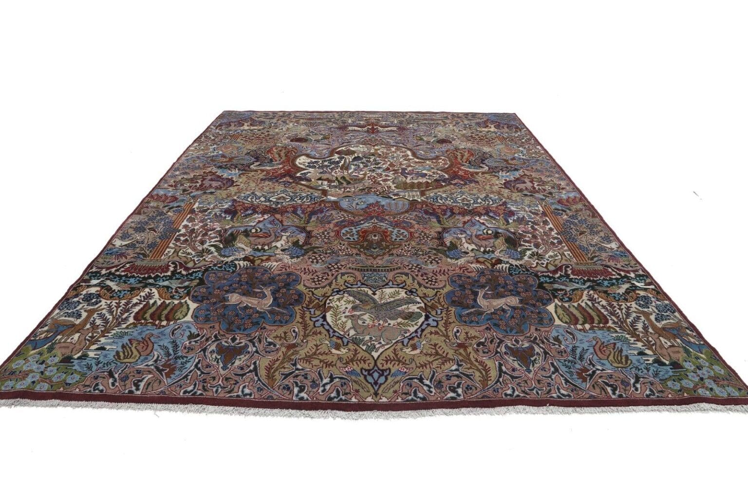 original-perserteppich-kashmar-395x298-cm-handgeknupft-orientalisch-2 Perserteppich Kashmar 395 x 298 cm Wolle handgeknüpft