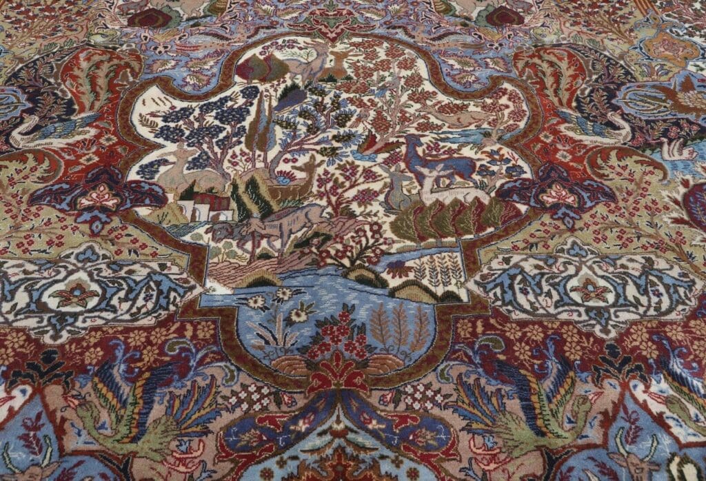 original-perserteppich-kashmar-395x298-cm-handgeknupft-orientalisch-5 Perserteppich Kashmar 395 x 298 cm Wolle handgeknüpft