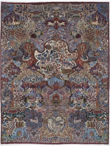original-perserteppich-kashmar-395x298-cm-handgeknupft-orientalisch-6 Perserteppich Kashmar 395 x 298 cm Wolle handgeknüpft