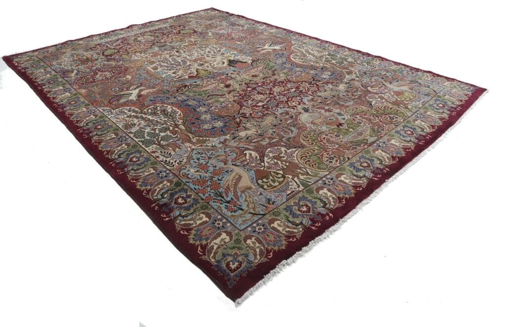 Perserteppich Kashmar 393 x 295 cm Wolle handgeknüpft