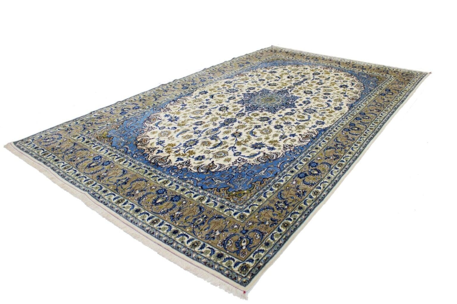 Perserteppich Isfahan 433 x 252 cm Wolle handgeknüpft