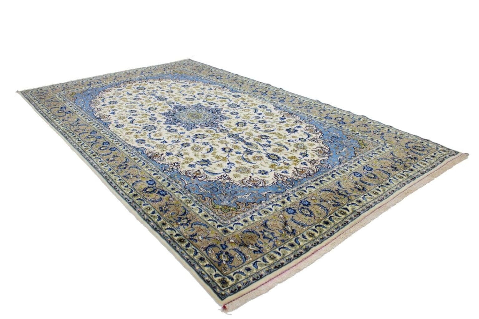 Perserteppich Isfahan 433 x 252 cm Wolle handgeknüpft