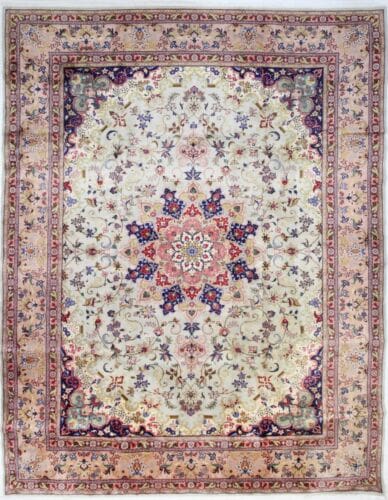 Perserteppich Tabriz 387 x 300 cm Wolle handgeknüpft