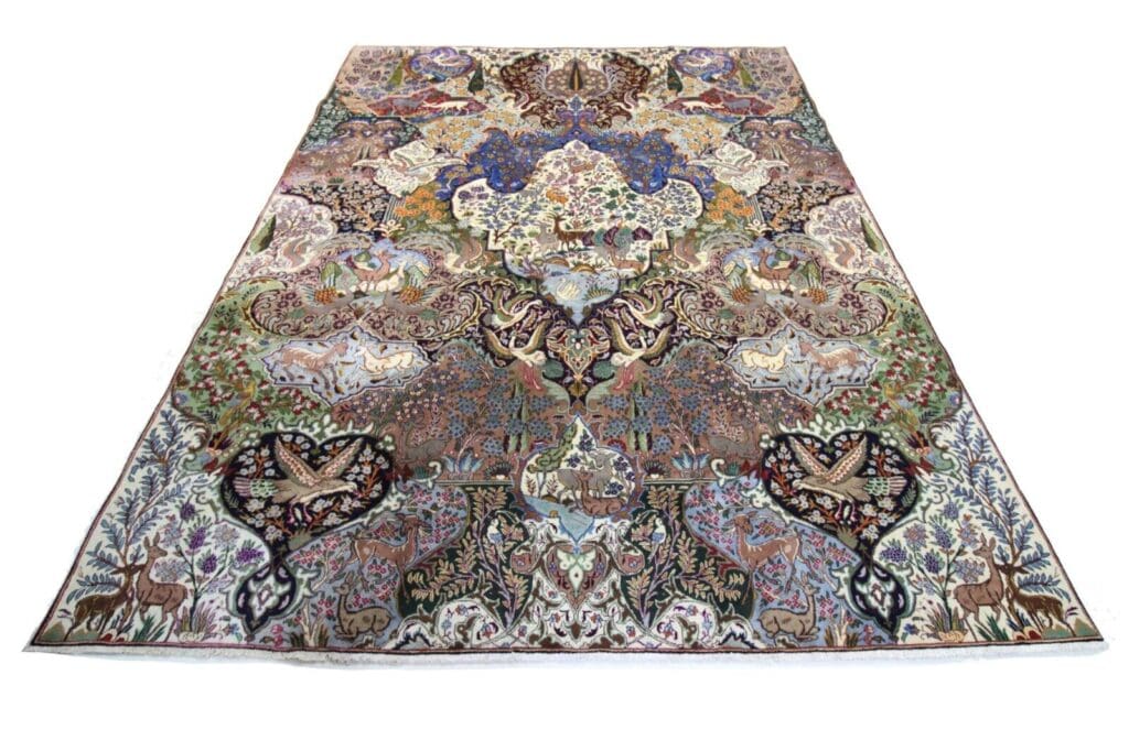 Perserteppich Kashmar 389 x 296 cm Wolle handgeknüpft