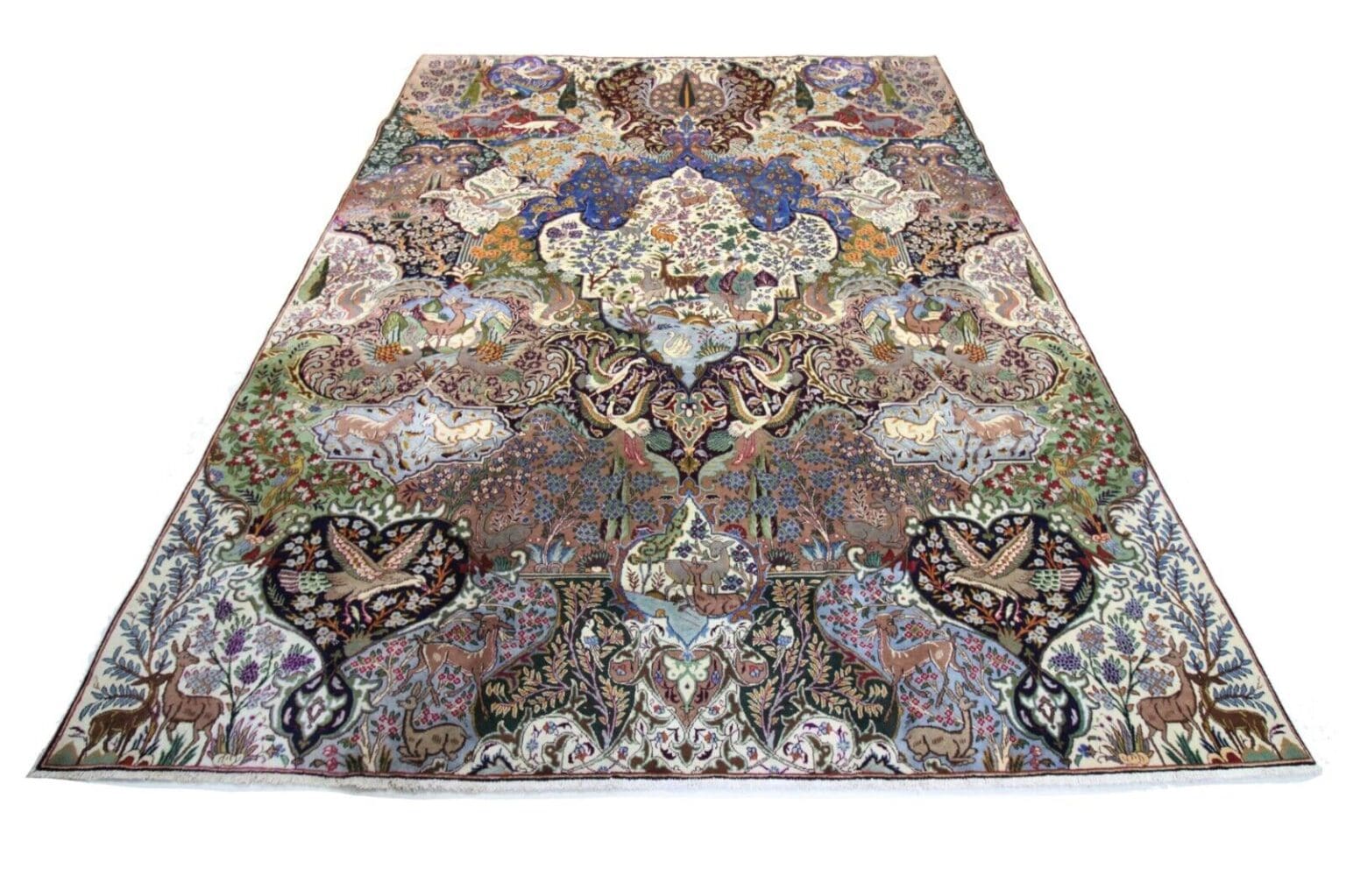 Perserteppich Kashmar 389 x 296 cm Wolle handgeknüpft