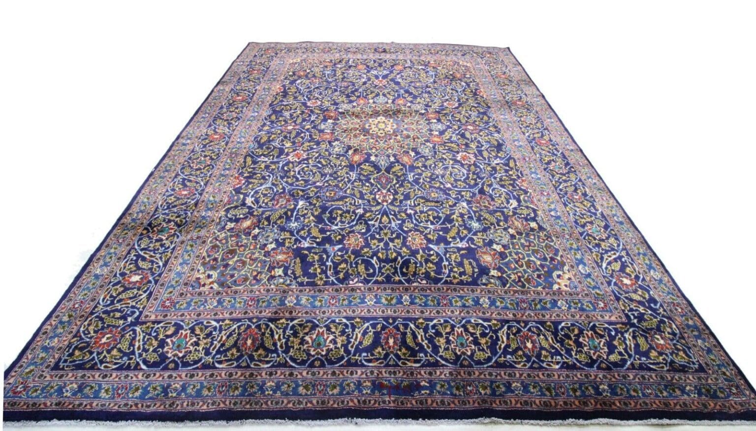 original-perserteppich-kashmar-378-x-293-cm-handgeknupft-wollteppich-2 Perserteppich Kashmar 378 x 293 cm Wolle handgeknüpft