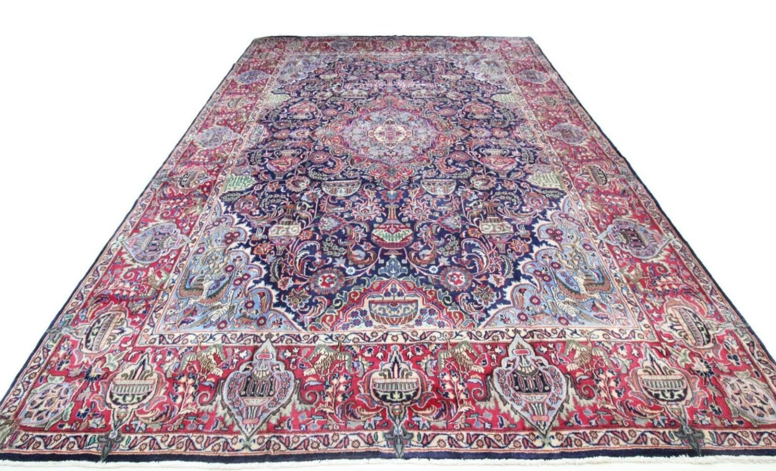 Perserteppich Kashmar 383 x 295 cm Wolle handgeknüpft