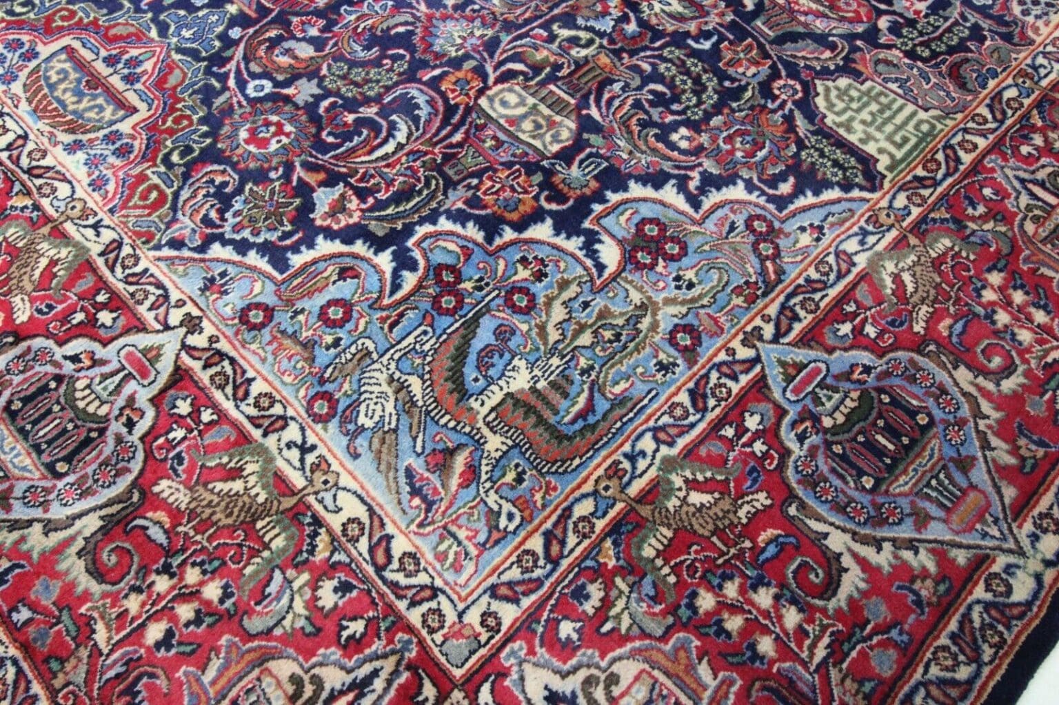 Perserteppich Kashmar 383 x 295 cm Wolle handgeknüpft