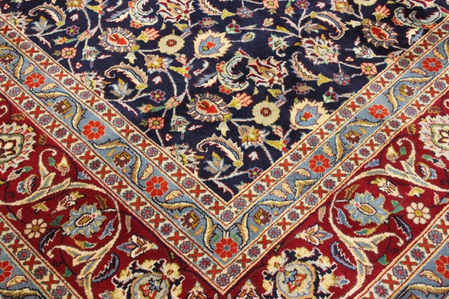 Perserteppich Mashad 384 x 290 cm Wolle handgeknüpft