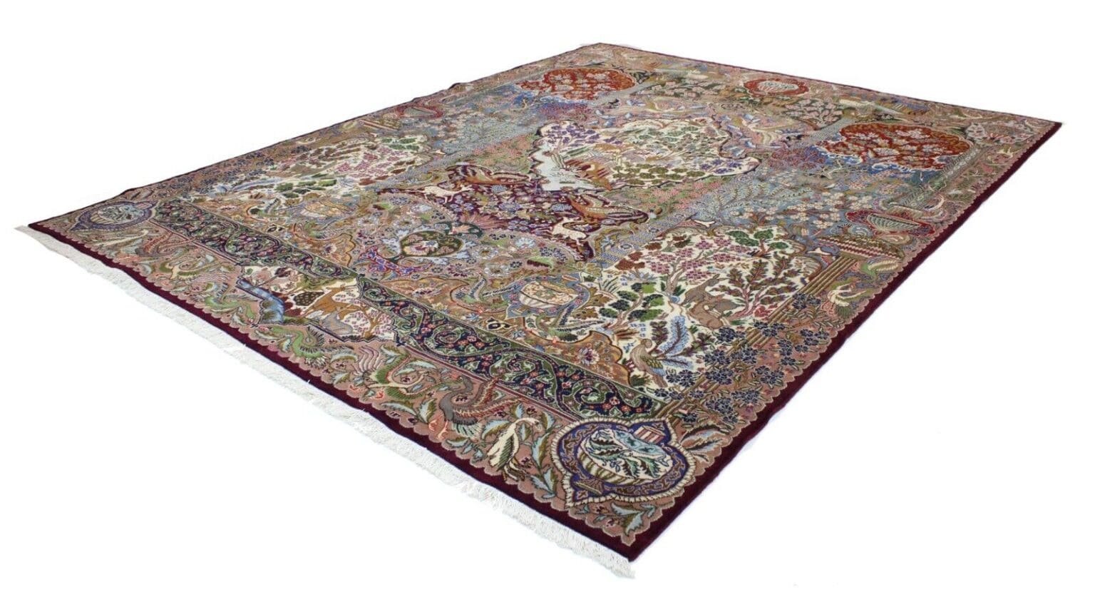 Perserteppich Kashmar 384 x 302 cm Wolle handgeknüpft