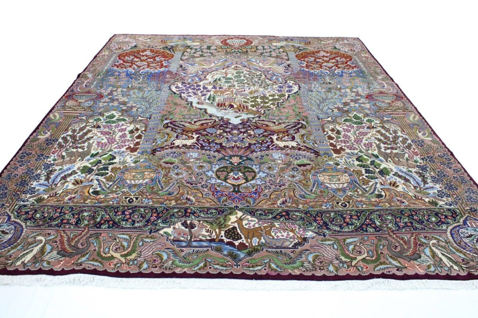 Perserteppich Kashmar 384 x 302 cm Wolle handgeknüpft