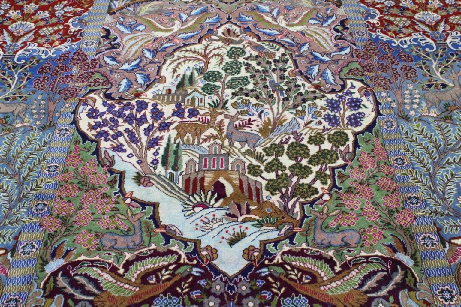 Perserteppich Kashmar 384 x 302 cm Wolle handgeknüpft