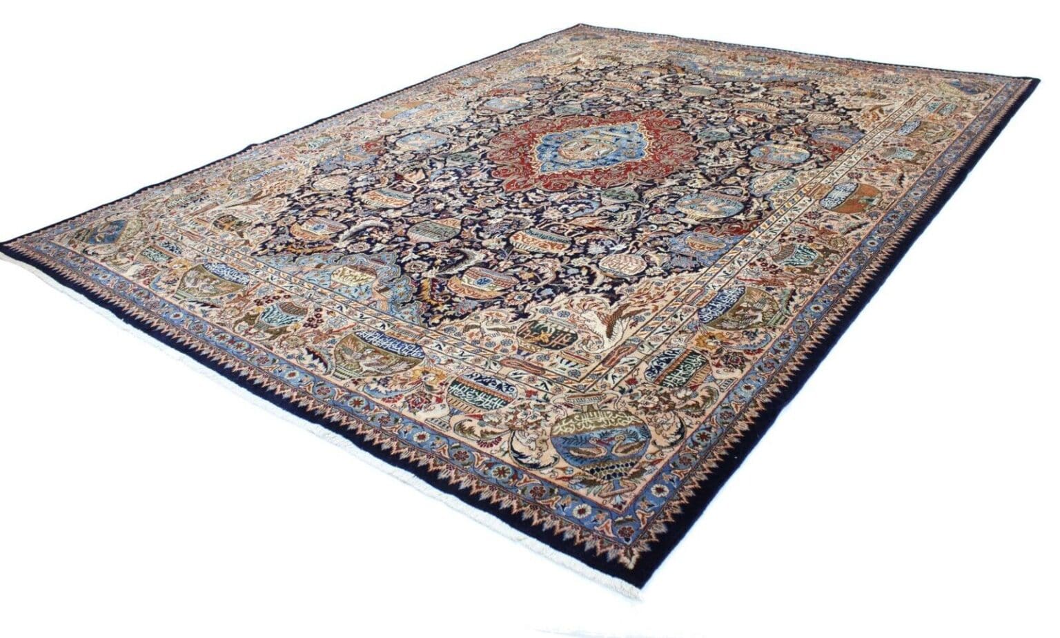 Perserteppich Kashmar 411 x 307 cm Wolle handgeknüpft