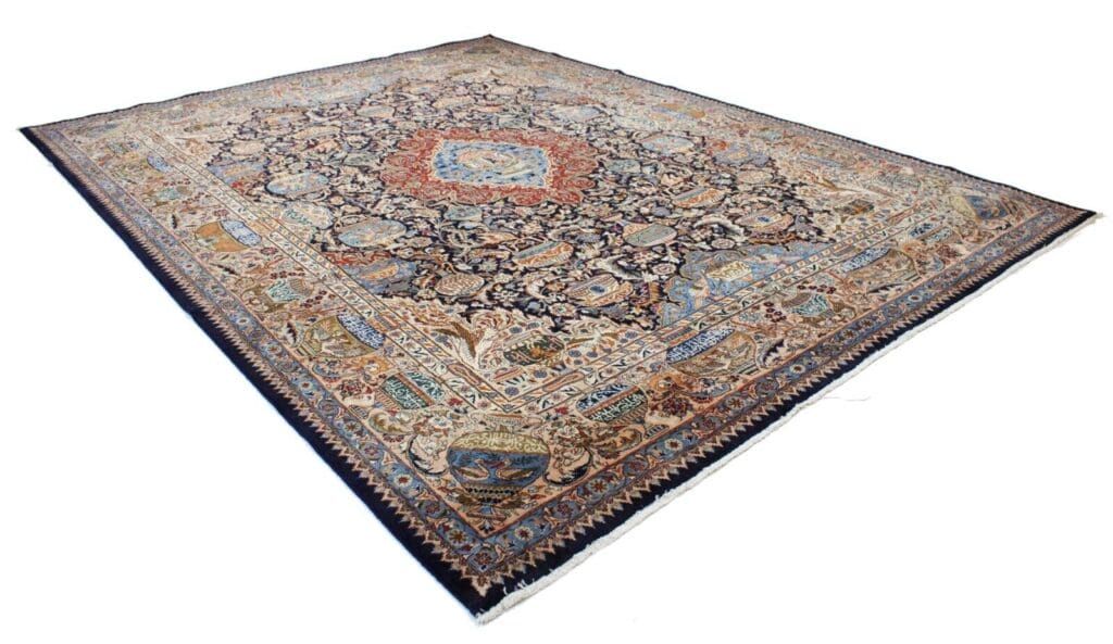 Perserteppich Kashmar 411 x 307 cm Wolle handgeknüpft