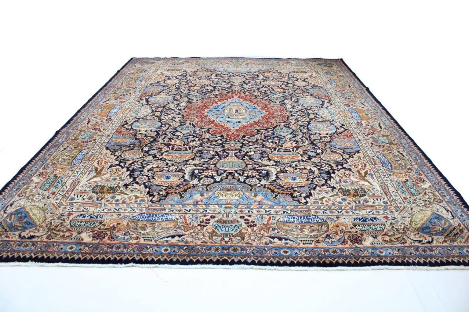 Perserteppich Kashmar 411 x 307 cm Wolle handgeknüpft