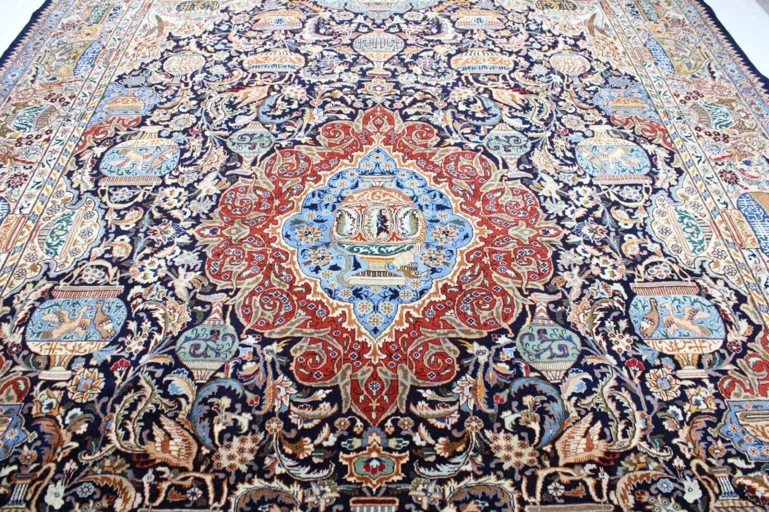 Perserteppich Kashmar 411 x 307 cm Wolle handgeknüpft