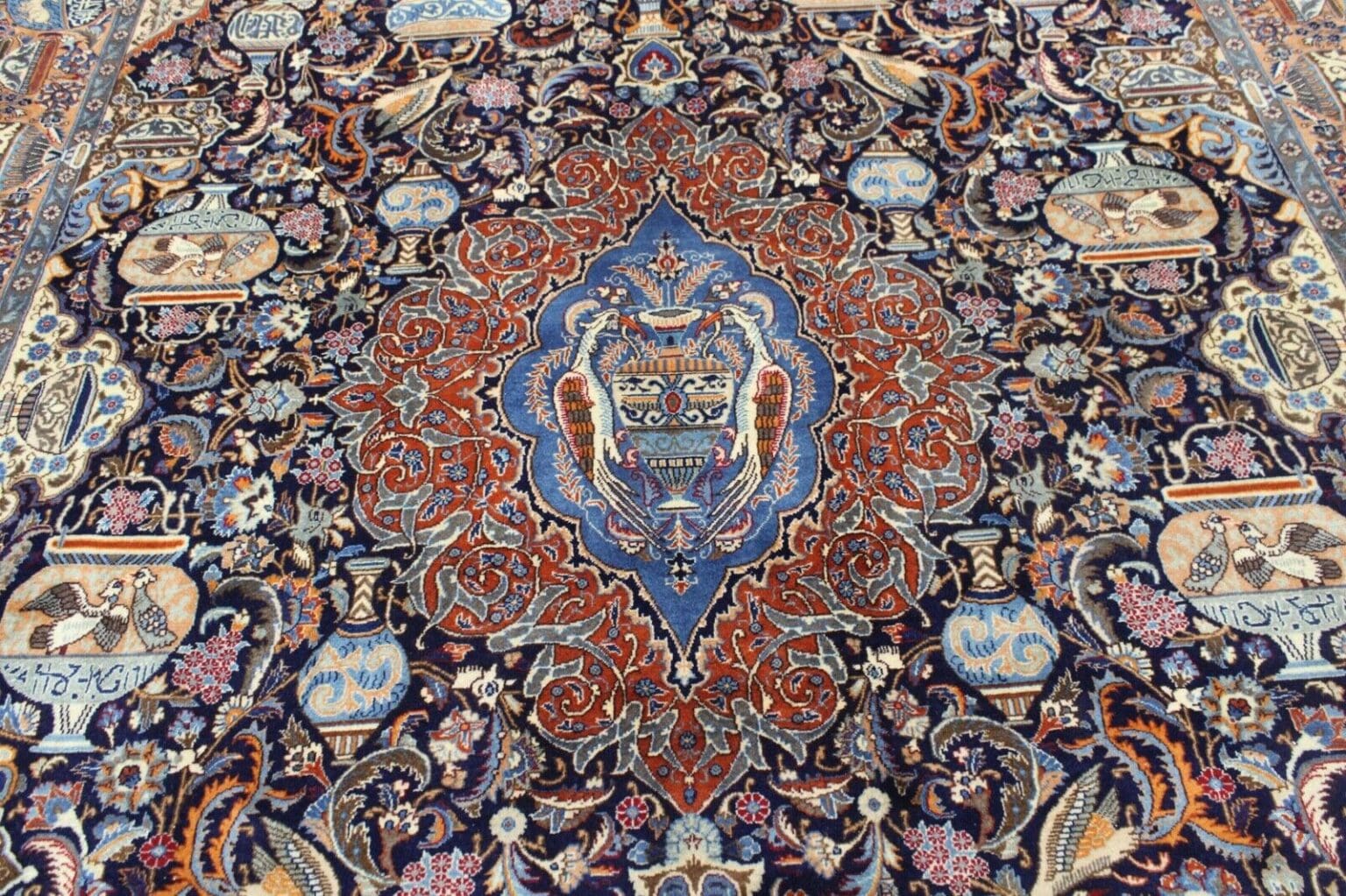 Perserteppich Kashmar 400 x 296 cm Wolle handgeknüpft