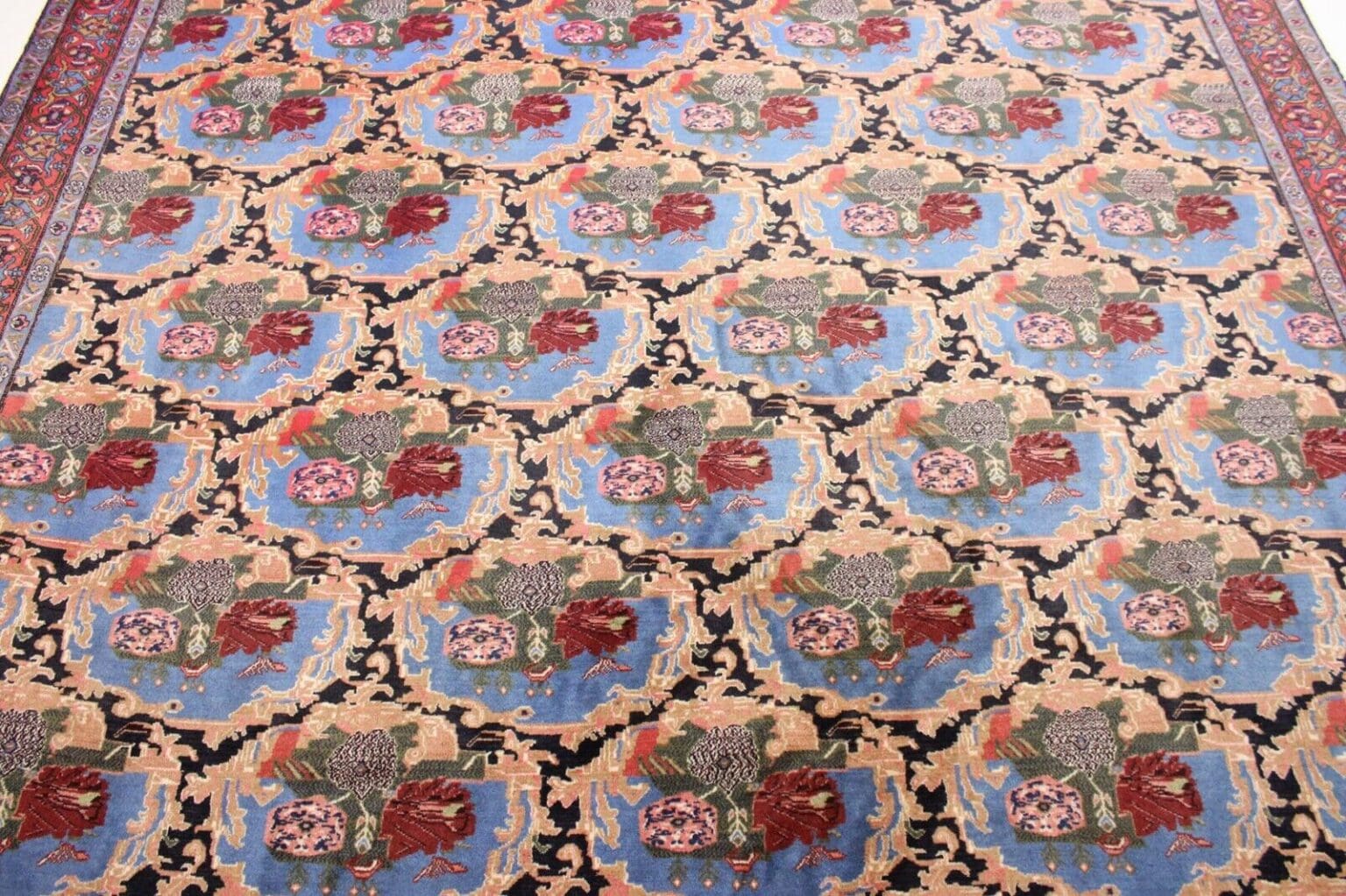 Perserteppich Senneh 400 x 300 cm Wolle handgeknüpft