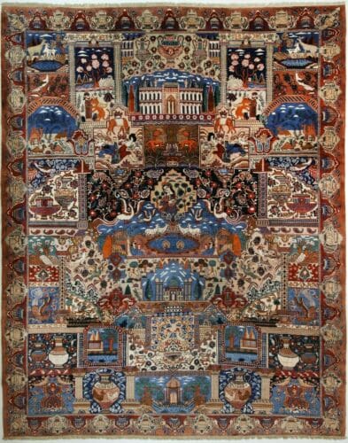 Perserteppich Kashmar 380 x 310 cm Wolle handgeknupft
