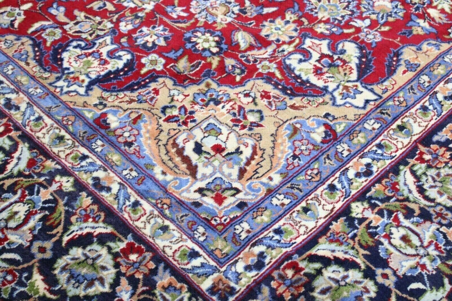 Perserteppich Isfahan 423 x 294 cm Wolle handgeknüpft