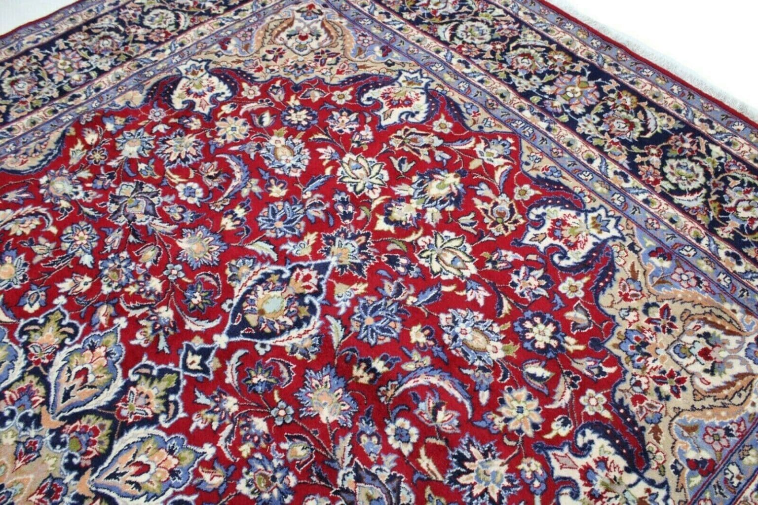 Perserteppich Isfahan 423 x 294 cm Wolle handgeknüpft