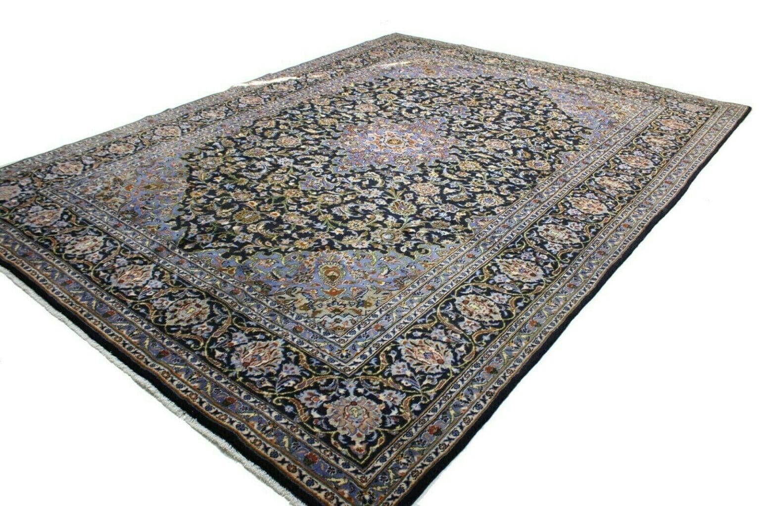Perserteppich Keshan 396 x 300 cm Wolle handgeknüpft