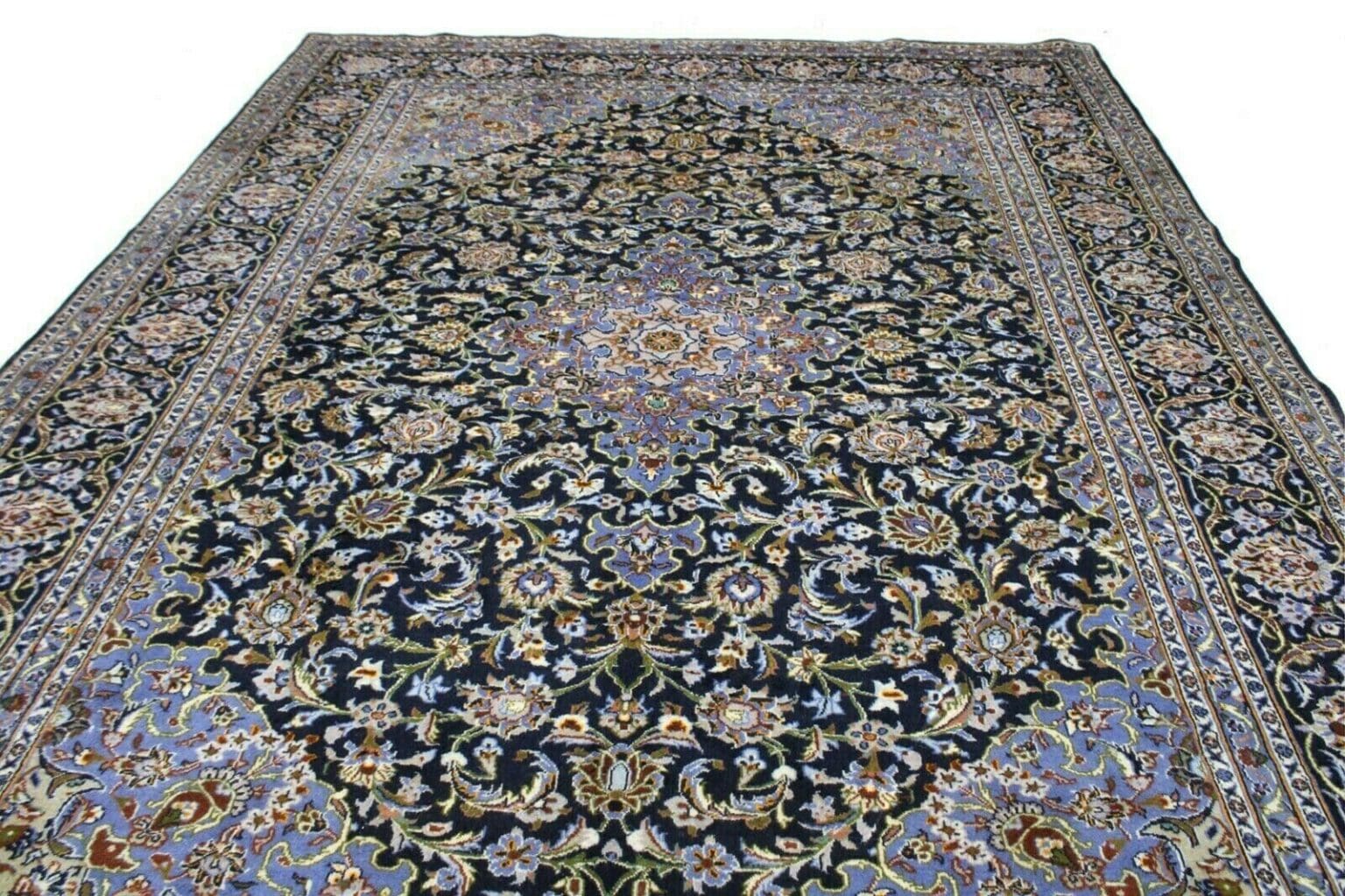 Perserteppich Keshan 396 x 300 cm Wolle handgeknüpft