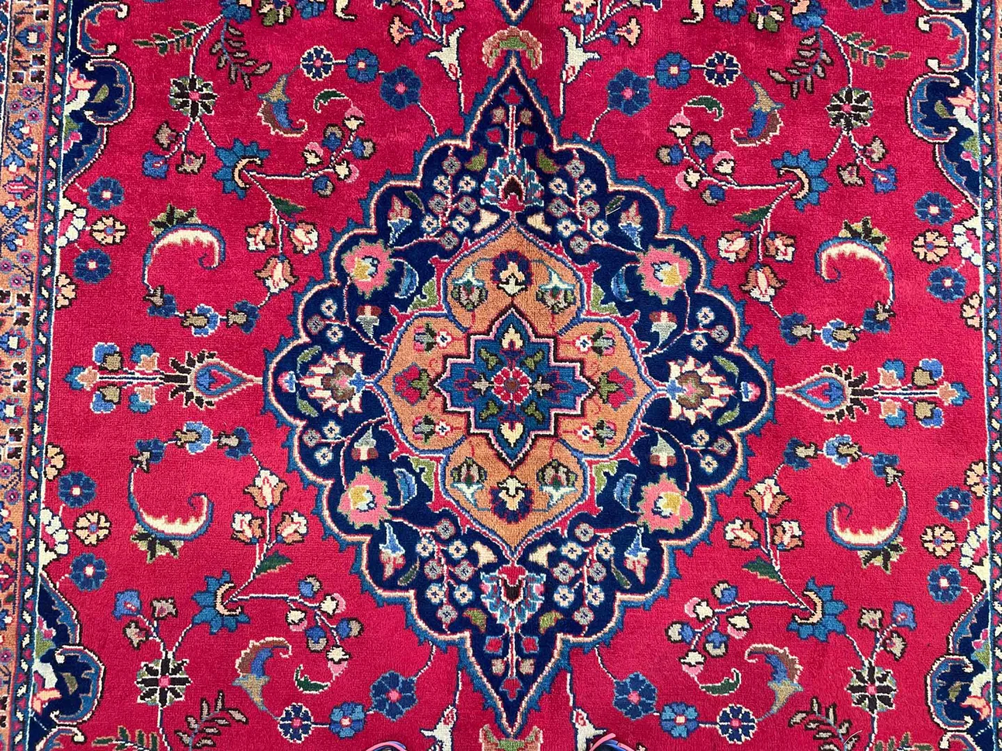 Perserteppich Maschhad 293x200 cm Wolle handgeknüpft