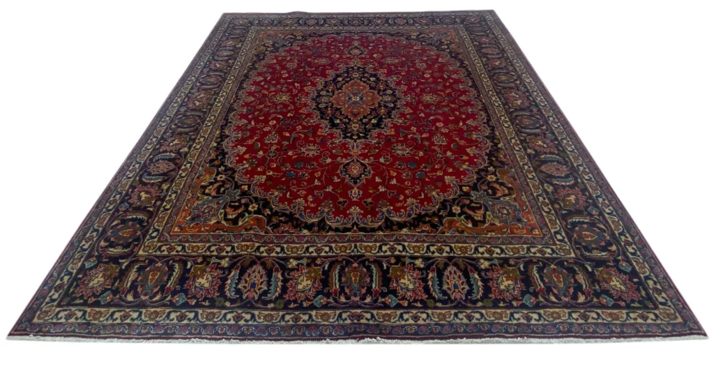 Perserteppich Maschhad 293 x 252 cm Wolle handgeknüpft