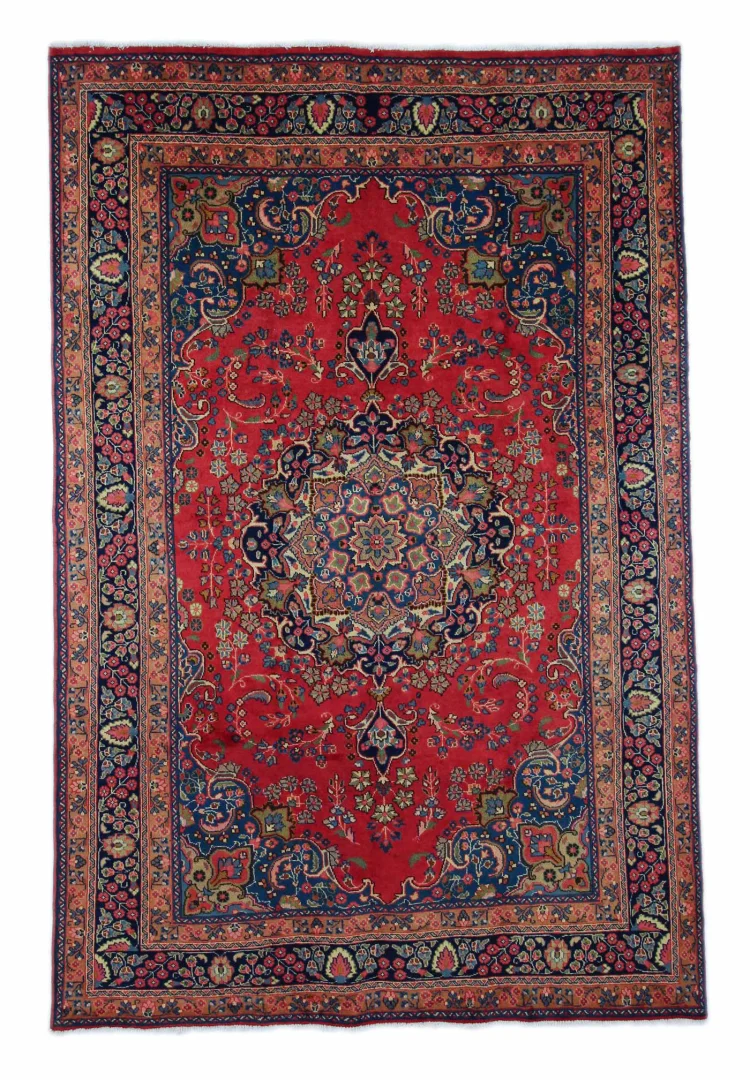 Perserteppich Maschhad 297 x 195 cm Wolle handgeknüpft