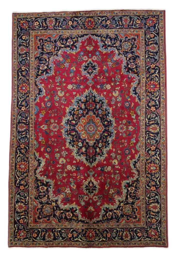maschhad-orientteppich-297x198-cm-250000-knoten-florales-muster-handgeknupft Perserteppich Maschhad 297 x 198 cm handgeknüpft