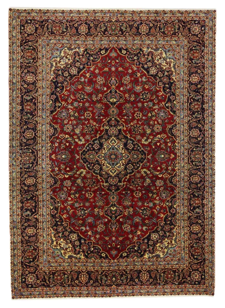 Perserteppich Keshan 282 x 202 cm Wolle handgeknüpft