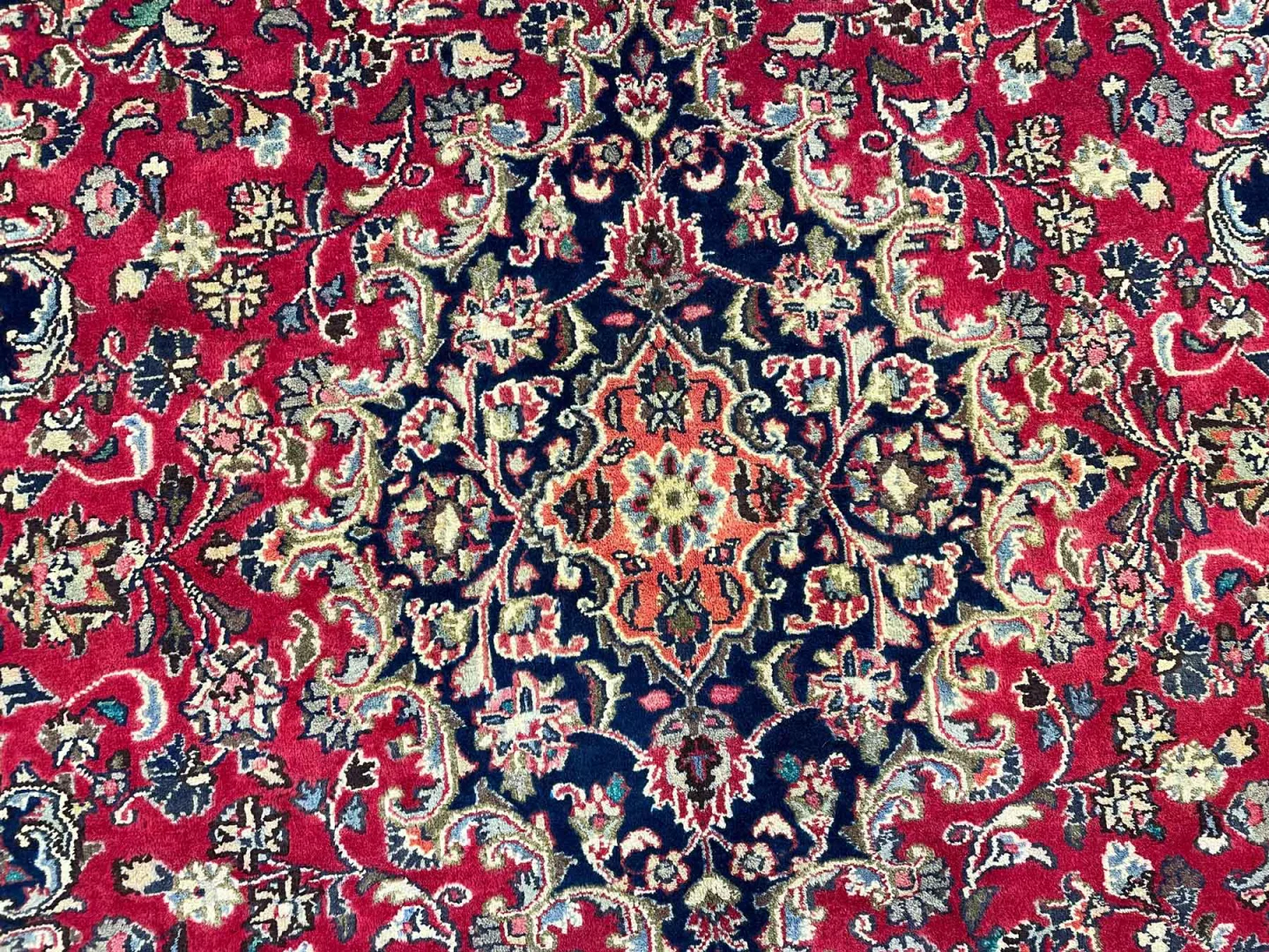 Perserteppich Maschhad 296 x 198 cm Wolle handgeknüpft