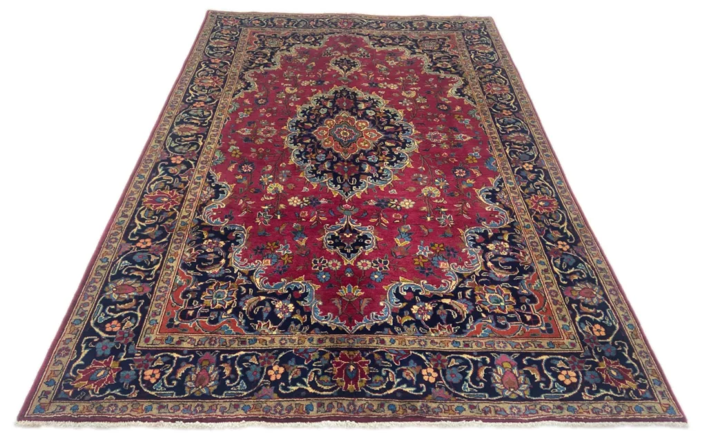maschhad-orientteppich-297x198-cm-250000-knoten-florales-muster-handgeknupft-1 Perserteppich Maschhad 297 x 198 cm handgeknüpft