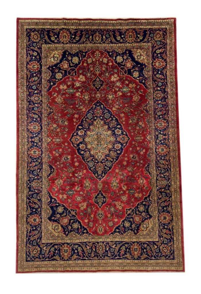 Perserteppich Keshan 287 x 184 cm Wolle handgeknüpft