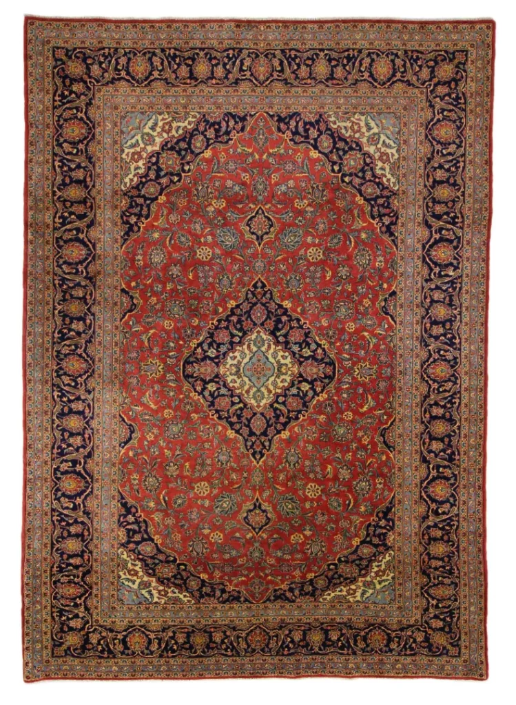 Perserteppich Keshan 297x210 cm Wolle handgeknüpft