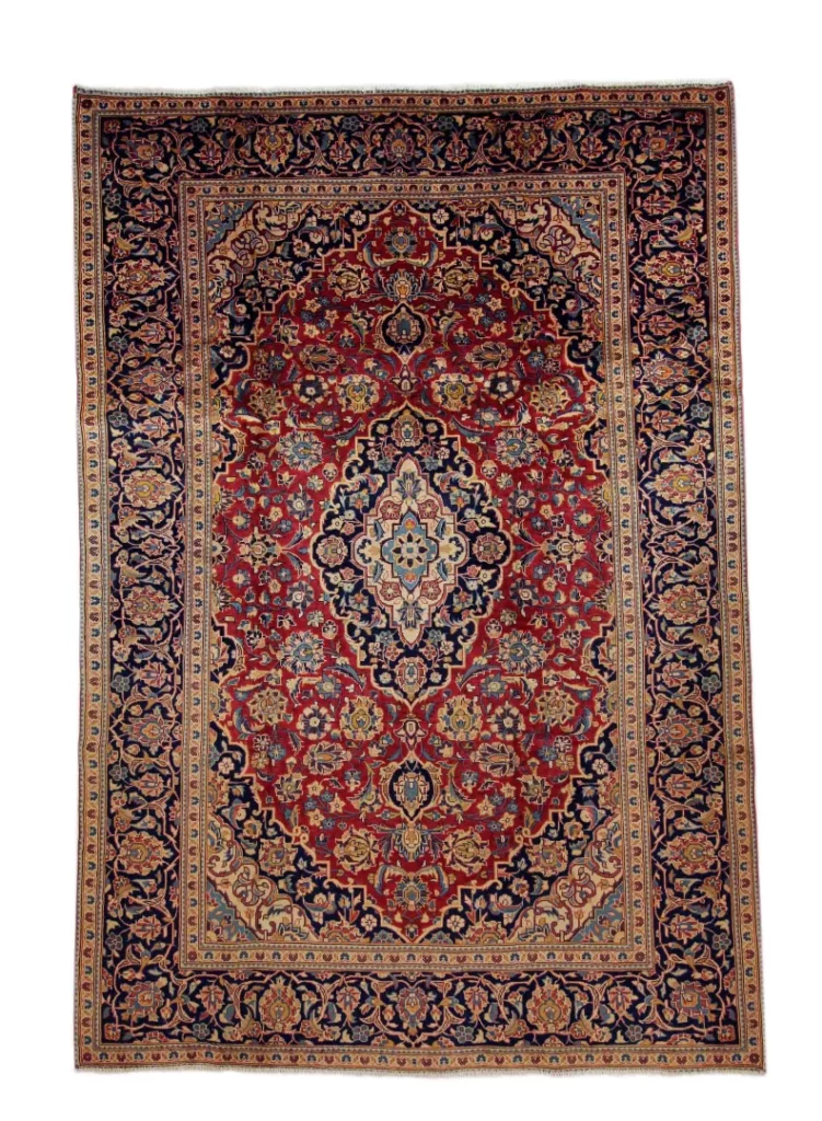 Perserteppich Keshan 300 x 206 cm Wolle handgeknüpft