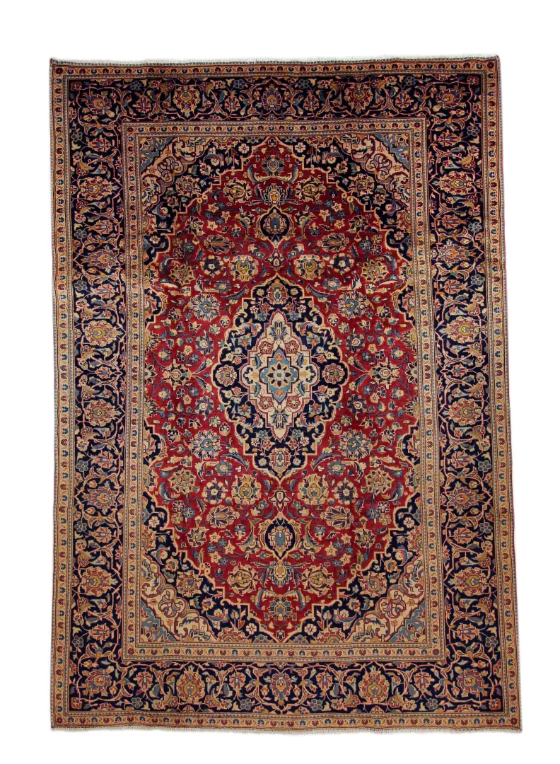 Perserteppich Keshan 300 x 206 cm Wolle handgeknüpft