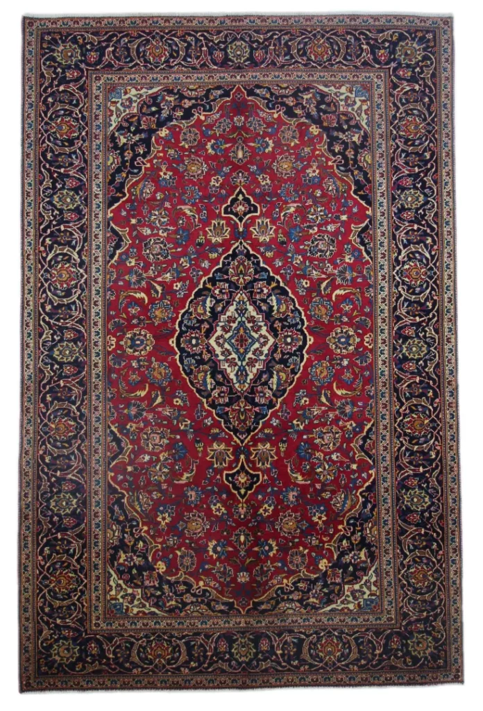 Perserteppich Keshan 303 x 218 cm Wolle handgeknüpft