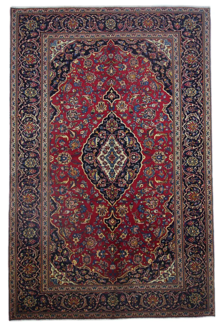 Perserteppich Keshan 303 x 218 cm Wolle handgeknüpft