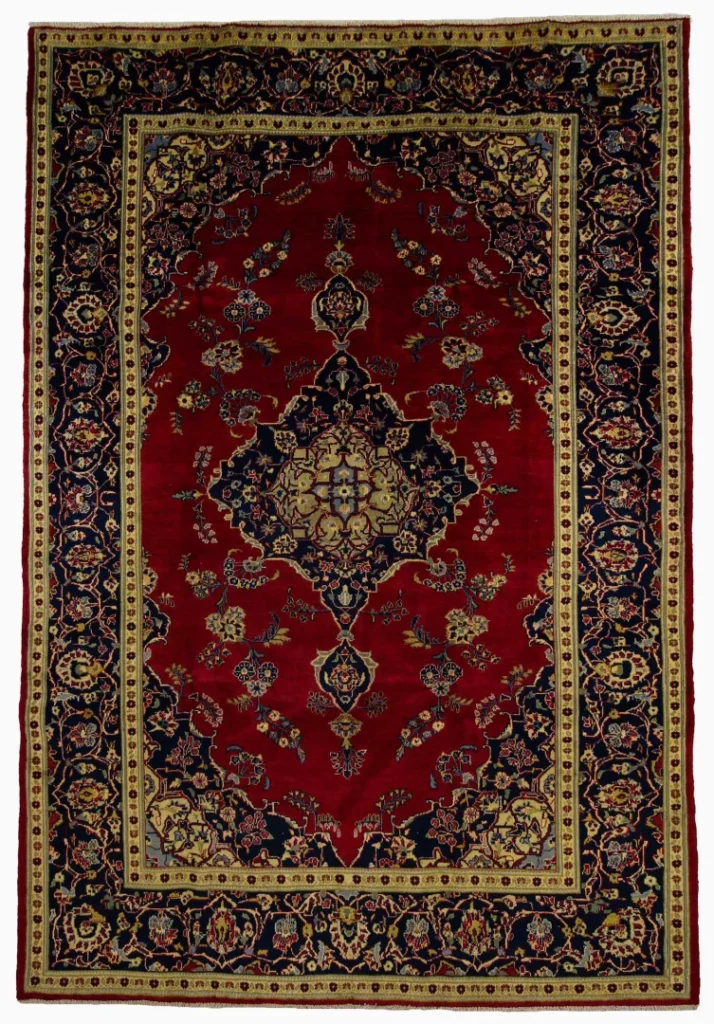 Perserteppich Keshan 305 x 208 cm Wolle handgeknüpft