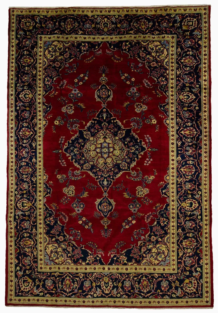 Perserteppich Keshan 305 x 208 cm Wolle handgeknüpft