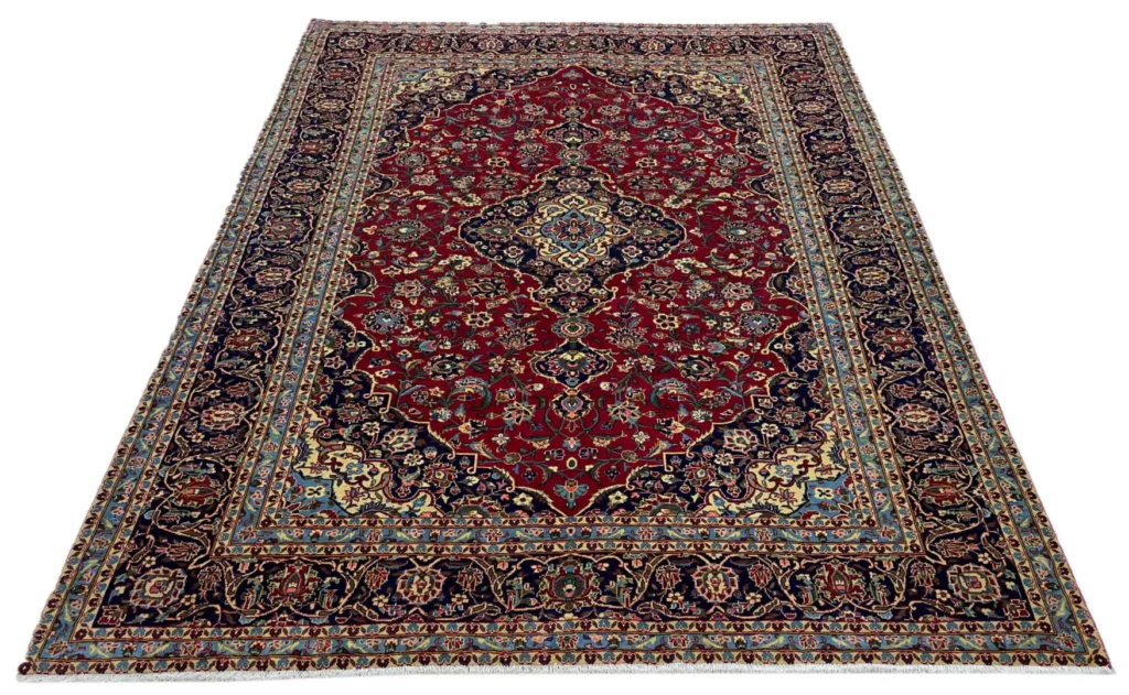Perserteppich Keshan 282 x 202 cm Wolle handgeknüpft