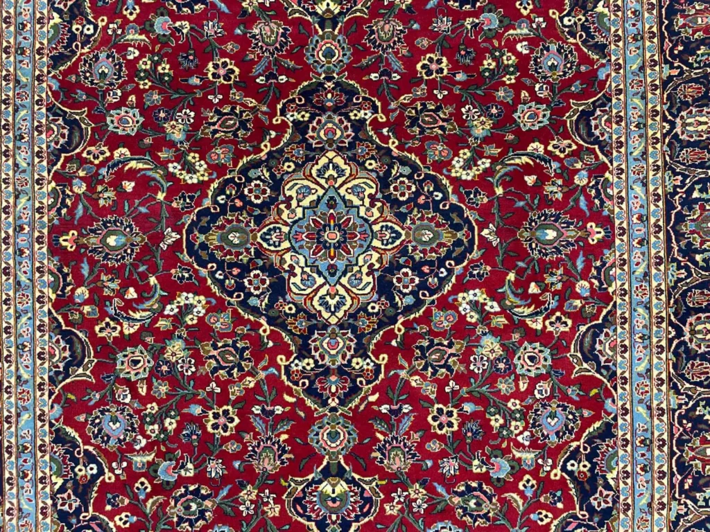 Perserteppich Keshan 282 x 202 cm Wolle handgeknüpft