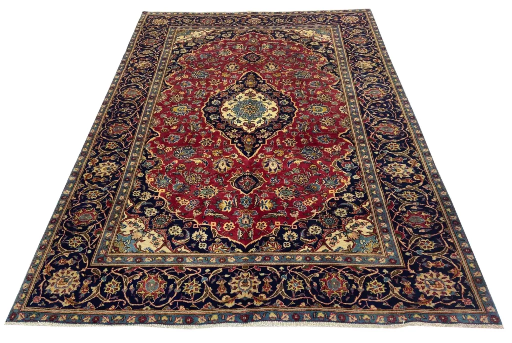 Perserteppich Keshan 273 x 195 cm Wolle handgeknüpft
