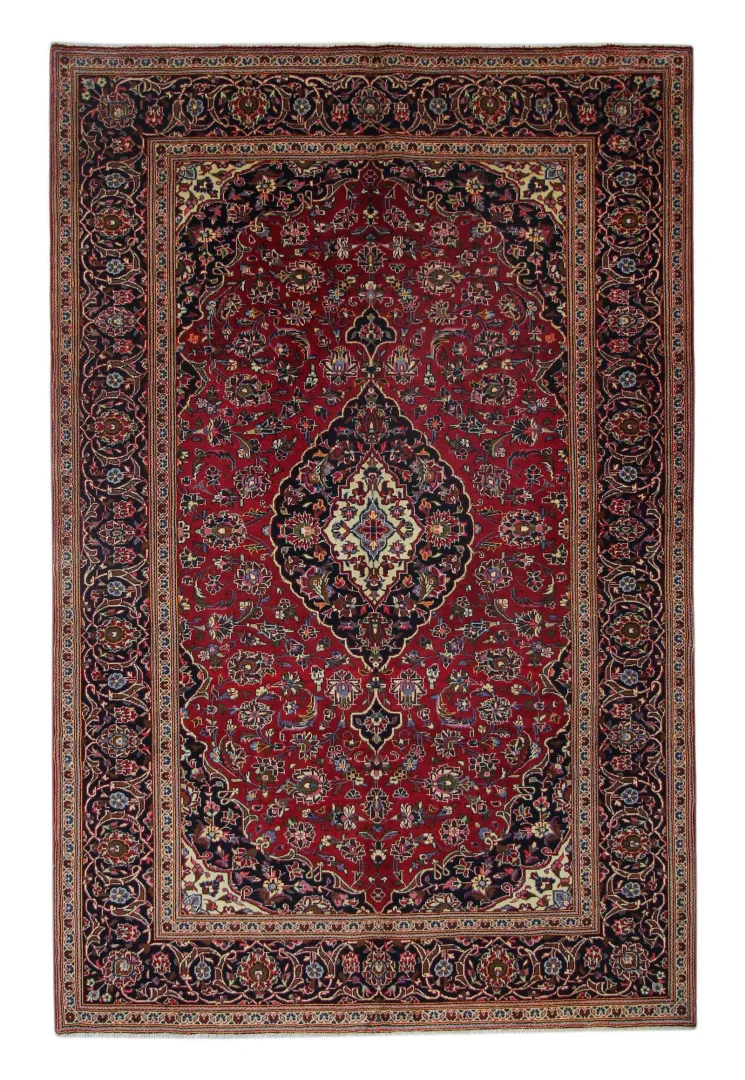Perserteppich Keshan 309 x 200 cm Wolle handgeknüpft